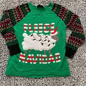 Fleece Navidad Ugly Christmas Sweater 1X